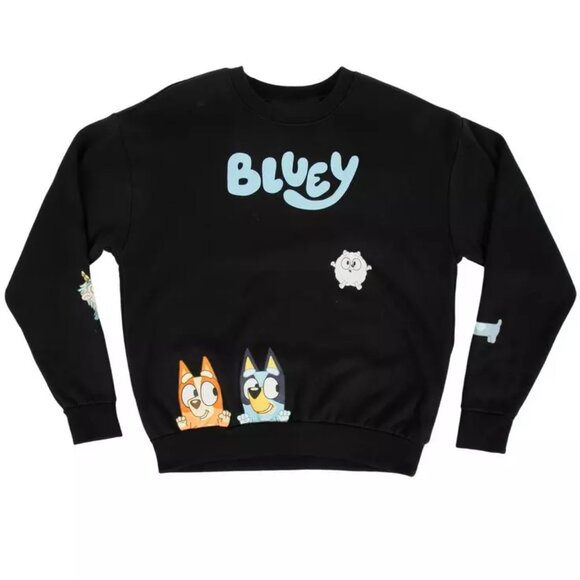 NEW The Christmas Shoppe Bluey Adult Sweatshirt UNISEX - Picture 1 of 12